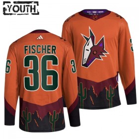 Arizona Coyotes Hockeydrakt Christian Fischer 36 2022-23 Oransje Reverse Retro 2.0 Adidas Authentic - Barn